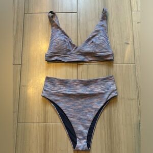 Aerie high-waisted bikini set